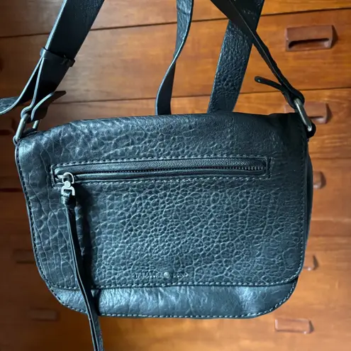 Treasure & Bond black pebbled leather crossbody bag purse 10 x 7 x 3 inches