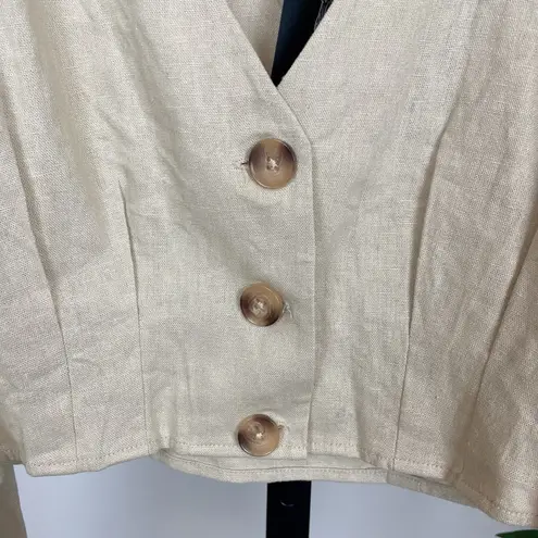 The Fifth Label NWT Clouds Long Sleeve Linen Top Size Small