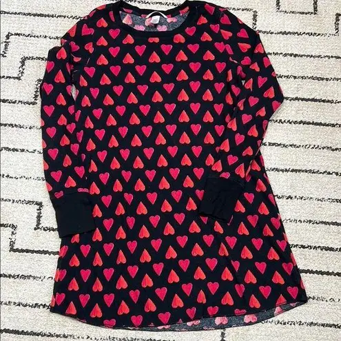 Victoria's Secret  Heart Patterned Long Sleeve PJ - Image 1
