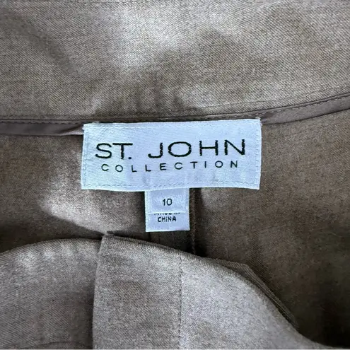 St. John Wool Wide Leg Women’s Trouser Pants Size 10