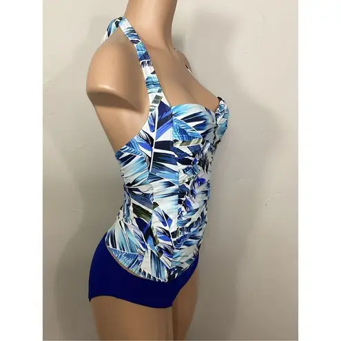 La Blanca New. blue tropical tankini set. S/6. Retails. $149