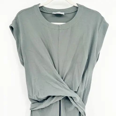 Modern Citizen Womens Fei Organic Cotton Blend Tie Front Midi Dress Size L