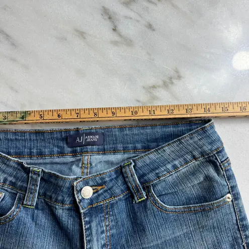 Vintage Armani Jeans AJ Women's Bootcut Denim Jeans Size 29 Blue Cotton Flare
