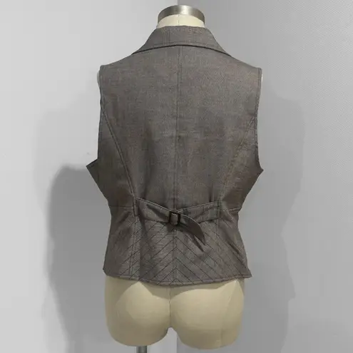 Sunny Leigh Women's Light Brown Sleeveless Vest Size 12