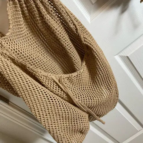 Women's Summer Swim Cover Up dress size Large Tan