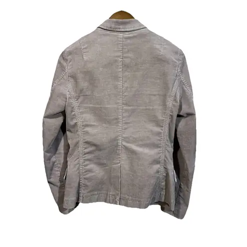 J Crew Corduroy Y2K Blazer Jacket Women's Small Beige Tan Preppy Stretch Boho