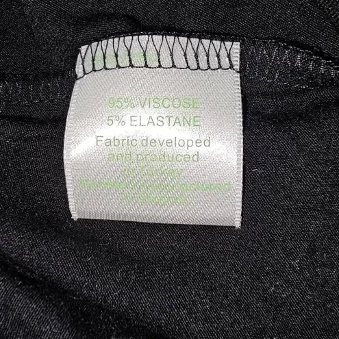 Garnet Hill  Womens Black Sleeveless Faux Wrap Dress‎ Large