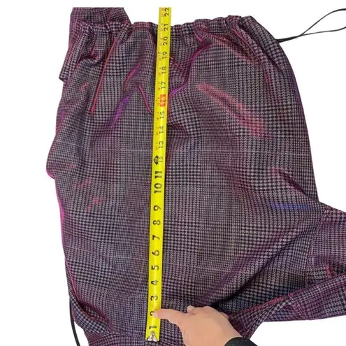 Koral | NWOT | Small | Mantra Impression Holographic Shiny Pink Plaid Hoodie