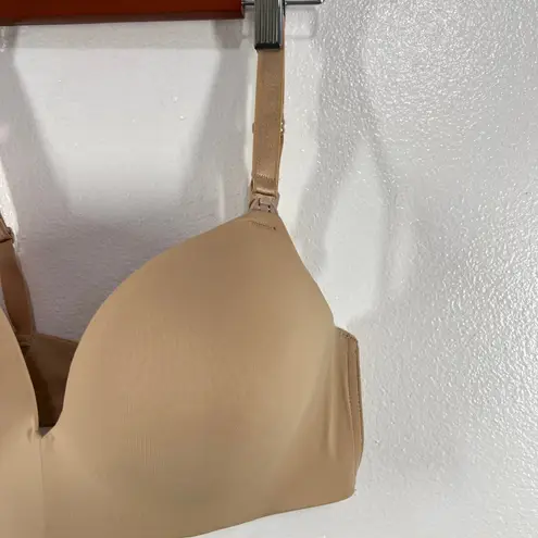 Auden Nursing Bra Lightly Lined Wirefree Comfort Beige 34DDD Tan Size undefined
