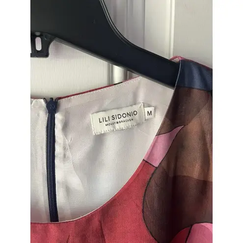 Molly Bracken Lili Sidonio Cubism Art Deco Colorful Shift Dress Size Medium