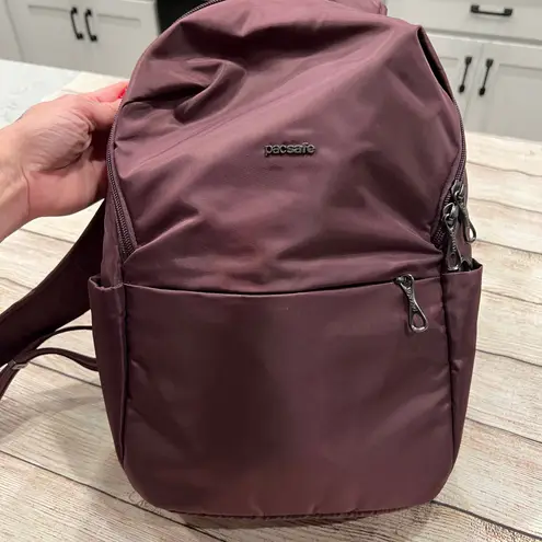 Pacsafe Cruise Anti Theft Backpack Bag Plum Purple Convertible Strap RFID Safe