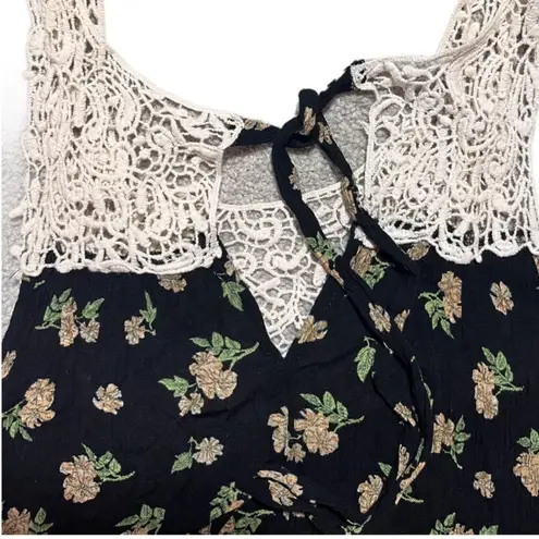 Kori vintage crochet detail mini dress SMALL