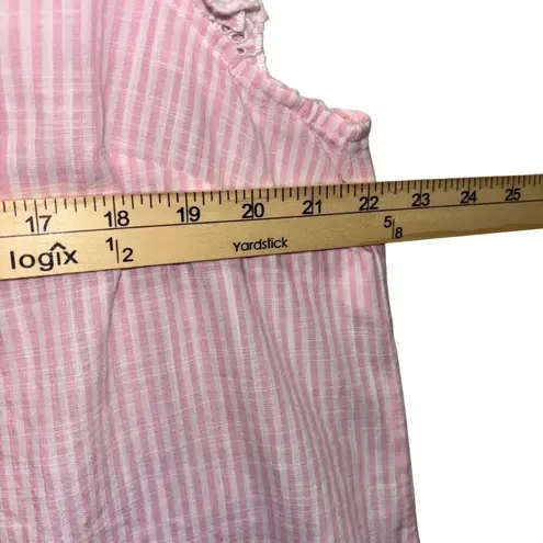 J.Crew Womens Striped ruffle front flutter