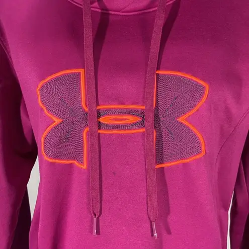 Under Armour  U Storm Purple Semi Fitted Coldgear Hoodie Size Large