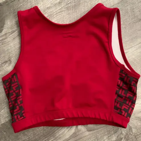 FILA  Red Logo Sports Bra