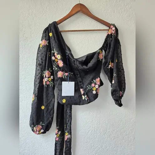 Majorelle NWT Revolve  Aileen Floral One Shoulder Blouse Size Small