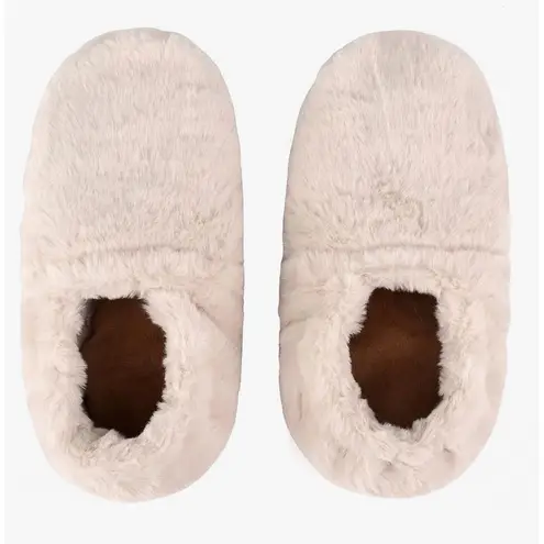 Leonns Heated Lavender Warming Slippers White