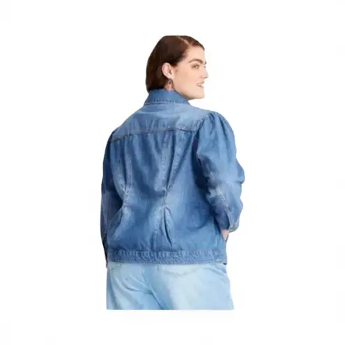 NWT Trendy Future Collective oversized denim jacket in size 3X Blue