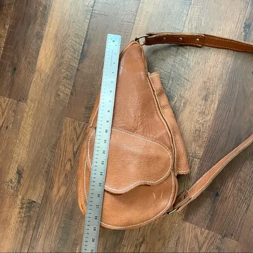 Custom made leather saddle bag