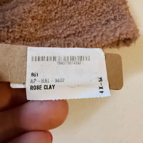 SKIMS NWT Cozy Knit Halter Top Tie Neck Bralette in Rose Clay NWT Size 4x 5x