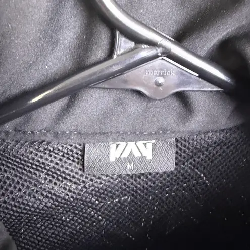 PXG Golf Vest Womens Medium Black AOP Logo Embroidered Belt Full Zip Outdoor NWT