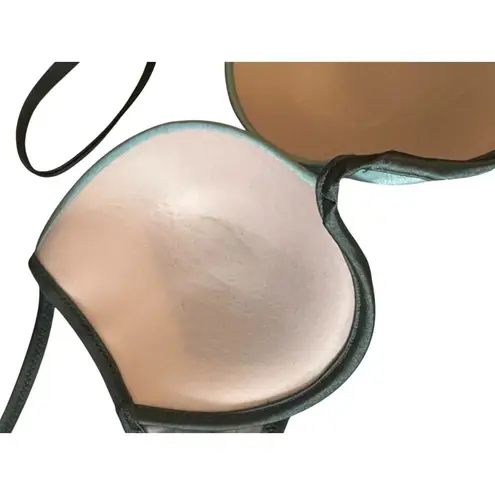 Shade & Shore  Green Color Block Padded Underwire Halter Bikini Top Women's 36C thumbnail 9