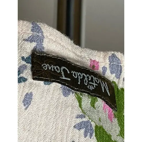 Matilda Jane Pink Floral Ruffle Like A Lady Bell Sleeve Top Tunic Size S