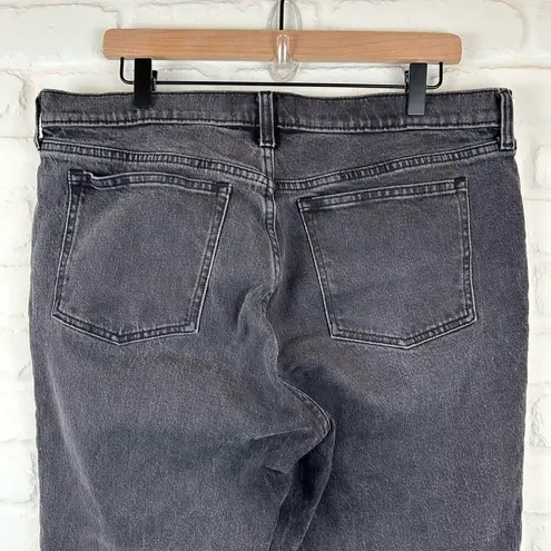 Abercrombie & Fitch  Black Women's Mid Rise 90s Straight Jean 32 14R thumbnail 6