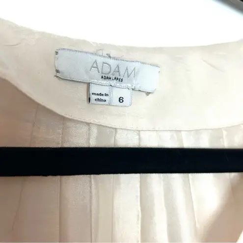 Adam Lippes Silk Ombré Dress with Waist Wrap Tie