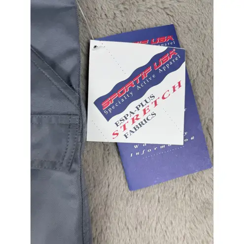 NWT Sportif USA Espa Plus Gray Shorts Womens Size 32 Activewear Utility Pockets