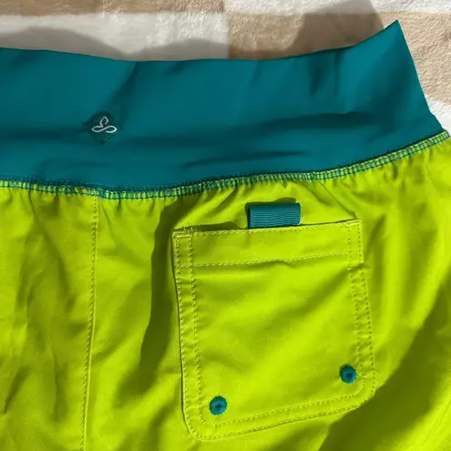 prAna NWT | Tasie Board Shorts Green Teal Swim UPF 30 | Women's S