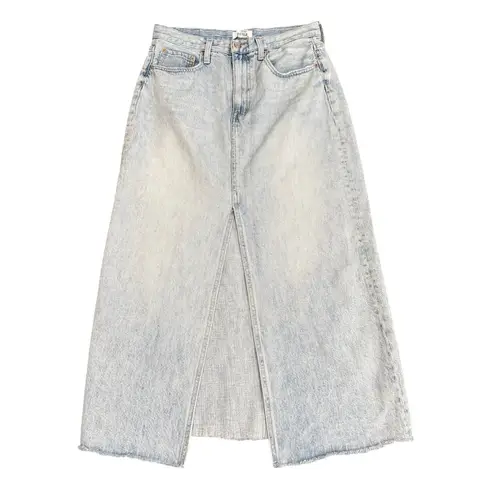 Pistola Alice Midi Skirt in Blue Wash, Size 30