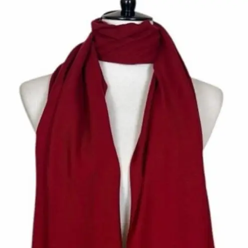 Women’s Bundle 3 Oblong Scarfs Solid Bright Jewel Colors Yellow Red Rose Pink