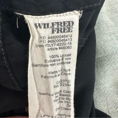 Wilfred Aritzia  Free Valletta Overalls XS Black Drapey Twill Workwear