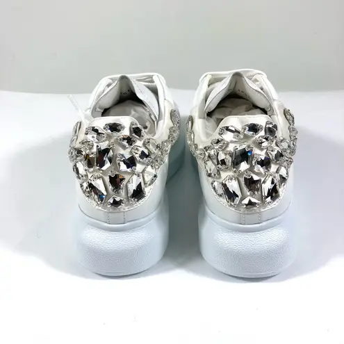 オーダーメイド　左右　15% NWB Alexander McQueen Oversized Crystal Embellished Sneaker