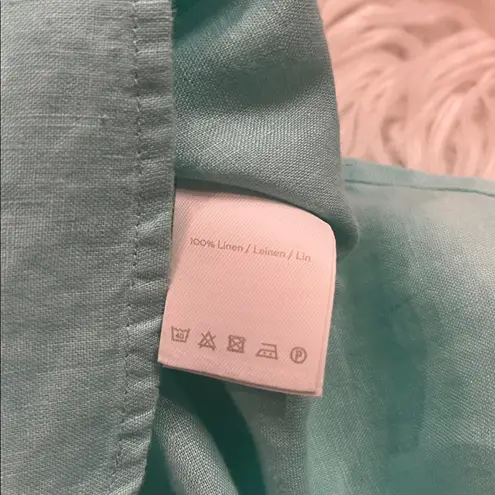 Boden USA Boden ‘The Linen Shirt’ button front top shirt spearmint 6