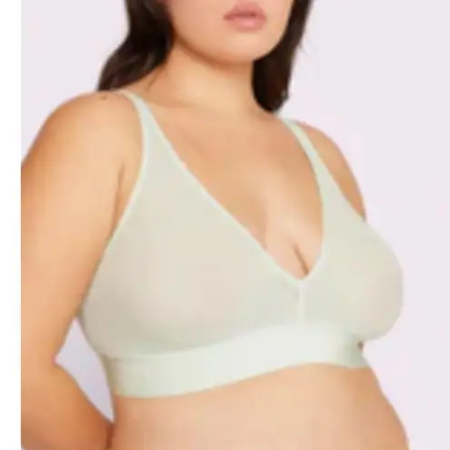 Parade Silky Mesh Plunge Bralette Small NEW