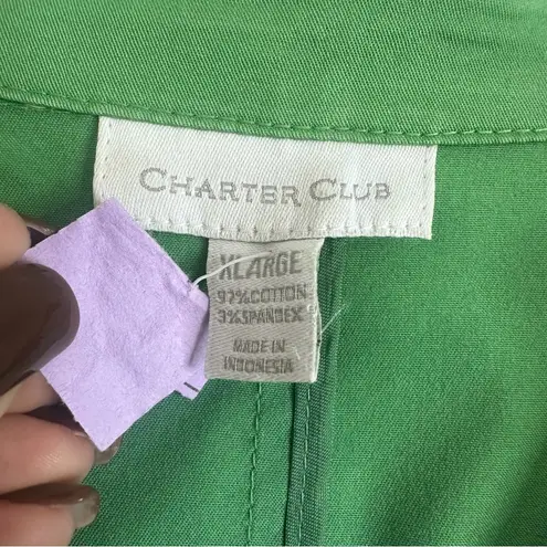Charter Club Vibrant Green Women's Blazer XL