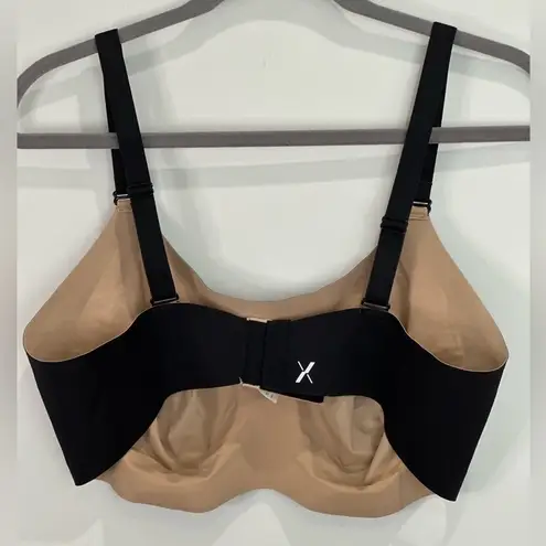 Knix Evolution Bra Seam Free Reversible Bonded Black Tan Size 8 Seamless Minimal