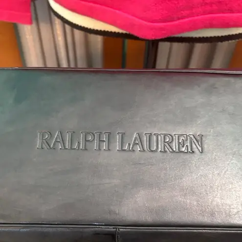 Ralph Lauren  Vintage Black Leather tote Handbag