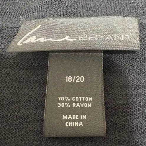 Lane Bryant  Women Sweater 18/20 Black Light Sheer Witchy Minimalist Whimsygoth