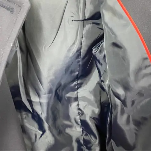 Liz Claiborne  Navy Blue Double Breasted Lined Pea Coat, Size Medium