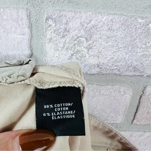 Lafayette 148 New York Blecker Cotton Blend Pants in Khaki Size 6