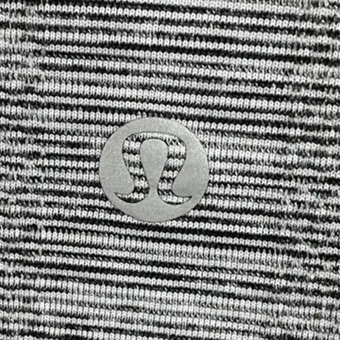 Lululemon Swiftly Tech Women Gray Striped Long Sleeve Athletic T Shirt Tee Top S