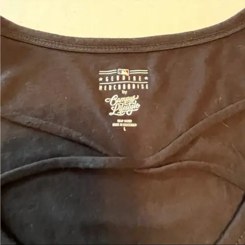 MLB Pittsburgh Pirates Campus Life Womens Large Black Fitted Short Sleeve Shirt Black