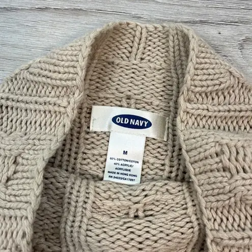 Old Navy  Tan Cable Knit Turtleneck Sweater Size M