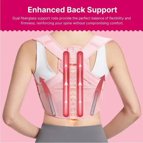Boutique Posture Corrector for Women: Adjustable Lightweight Upper Back Brace