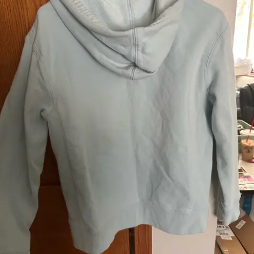 Life is Good  Women's Light Blue Hoodie with Daisy Embroidery