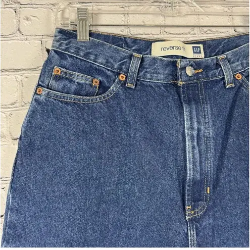 Gap NWT  Reverse Fit Relaxed Mom Full Fit High Waist Stonewash Jeans Size 16 Long