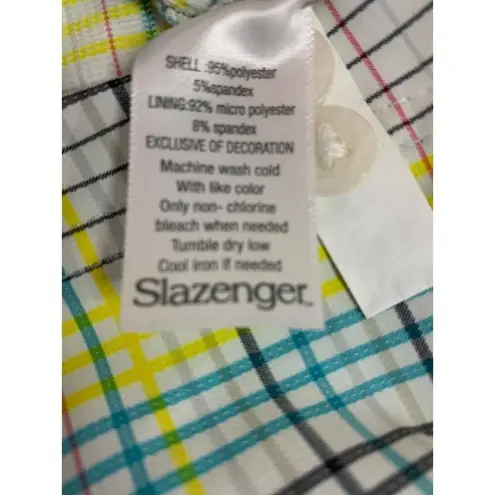 Slazenger Size 8  Womens Golf Plaid Skort Skirt Undershorts Pockets